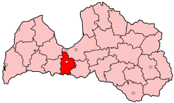 Location of Jelgava District