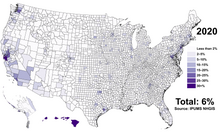 Description de l'image Asian Americans 2020 County.png.