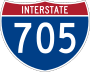 Interstate 705 marker