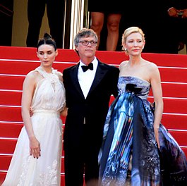 Rooney Mara, Todd Haynes en Cate Blanchett op de rode loper in Cannes 2015