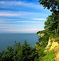 Sandy bluffs le long du lac Érié dans le Comté d'Érié.