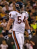 Brian Urlacher in 2009.