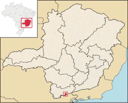 Localização de Delfim Moreira em Minas Gerais