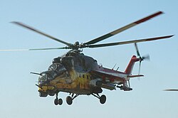 A Magyar Légierő Mi–24V harci helikoptere