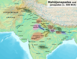 Kingdom of Magadha and other Mahajanapadas during the second urbanization