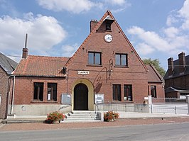 Het gemeentehuis van Ramicourt