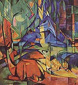 Franz Marc, Srnec v lese (1914)