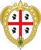 Coat of arms of Sardinia, showing the same pattern as the flag