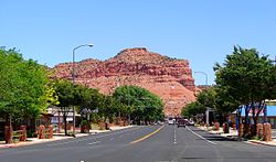 U.S. Route 89 through Kanab, March 2013