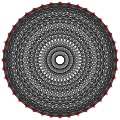 2{3}2{3}2{4}10, or , with 40 vertices, 600 edges, 4000 faces, and 10000 cells