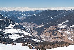 Vue du val Gardena.