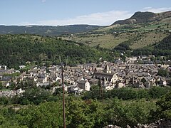 Vue générale de la ville depuis le plateau de Lachamp.