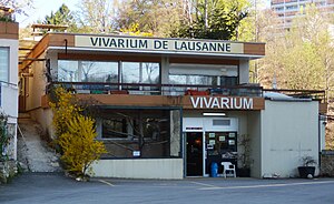 Entrée du vivarium de Lausanne