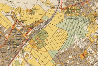 Gården med omgivning på 1920-talet