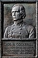 Bronze relief portrait of Cockerill by T.A.R. Kitson, Vicksburg National Military Park