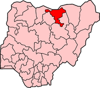 Location of Jigawa State in Nigeria