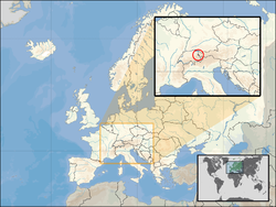 Situación de Liechtenstein