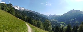 Panorama de la vallée des Contamines-Montjoie