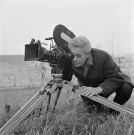 Joris Ivens op de set van De Onvergetelijken in 1971