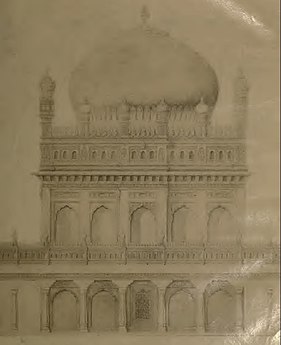 Gumbaz at Ganjam, by B L Rice in the Epigraphia Carnatica (Vol. 3), 1894.[8]