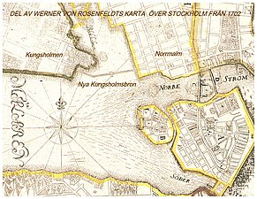 Mälaren och Klara sjö 1702.