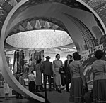 Interior of US pavilion