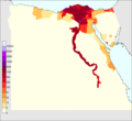 Image 80Egypt's population density (people per km2) (from Egypt)