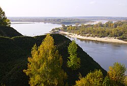 Maisema Oka-joen mutkassa