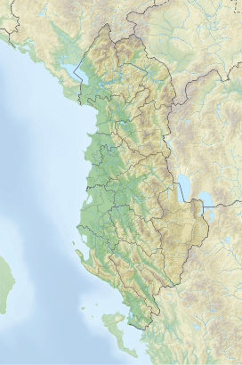 Çuka Partizani is located in Albania