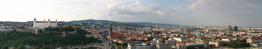 Panorama over Bratislava