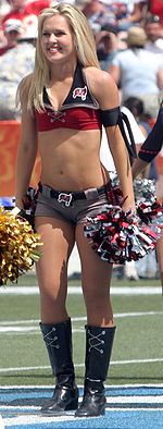 A Tampa Bay Buccaneer Cheerleader in 2006.