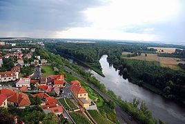 Confluencia del Elba y el Vltava en Mělník