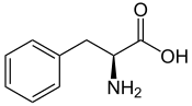 ▵ Structuurformule van fenylalanine