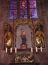 Marienaltar, gotisch und geschnitzt