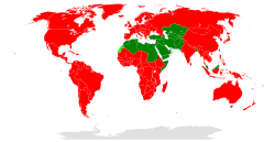 World-wide places where the organization is operating