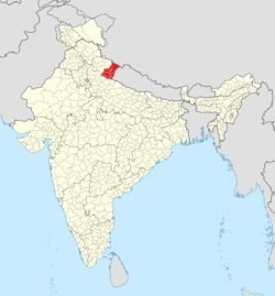 Location in India