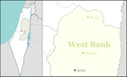 Esh Kodesh is located in the Northern West Bank