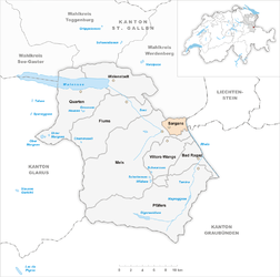 Sargans – Mappa