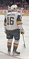 Vegas Golden Knights forward Pavel Dorofeyev during warmups prior to a game against the Washington Capitals on November 14, 2023.