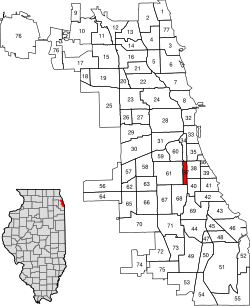 Location within the City of Chicago