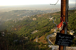 Metn hills overlooking Beirut in 2018