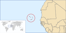 Location of Cape Verde