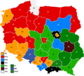 Zwycięskie komitety wyborcze w okręgach