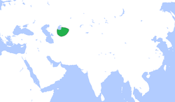 موقعیت جغرافیایی خانات خیوه، حدود ۱۶۰۰ میلادی