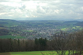 Blick vom Homberg auf Reinach