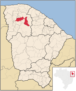 Localização de Sobral no Ceará