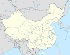 Mapa konturowa Chin, na dole po prawej znajduje się punkt z opisem „Xiamen”