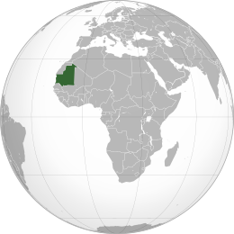 Mauritania - Localizzazione