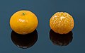 Image 73Composite of a clementine with/without peel