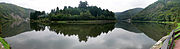 Saarschleife panorama from the banks of the Saar